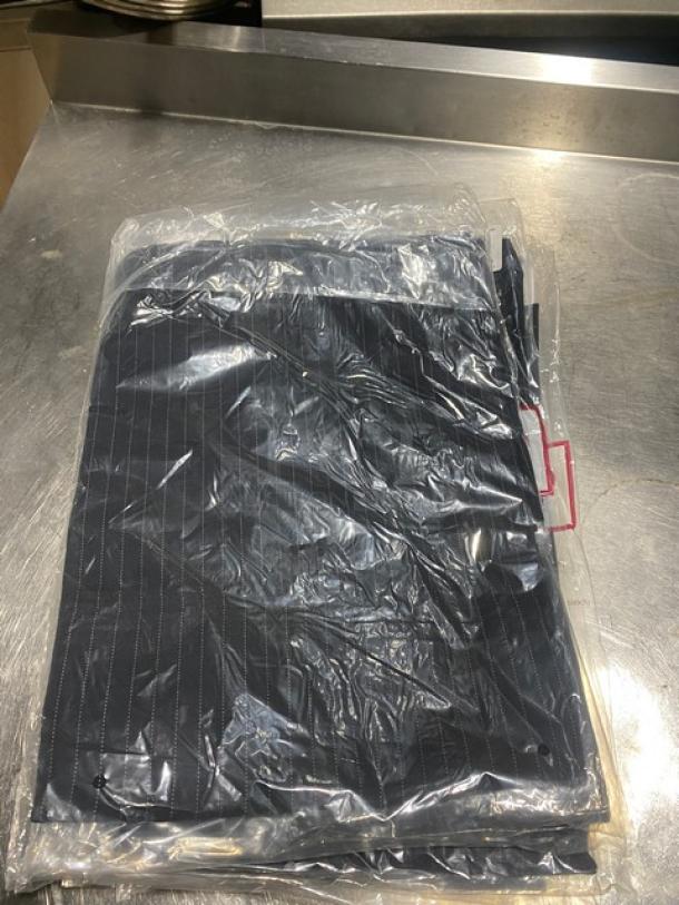 New Chefwear Chef Pants CW1620-CW50, black, one size fits all, sealed in plastic.