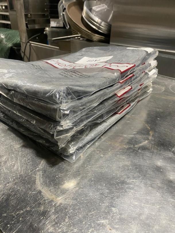 New Chefwear plaid-style X-Large chef pants in packaging, model CW3640-CW93. Set of six.