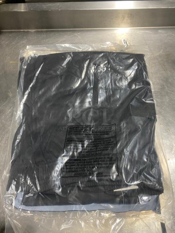 NEW Chef Revival XS-Size Cargo Chef Pants, Model P024BKXS, Black Polyester/Cotton Blend, in Original Packaging.