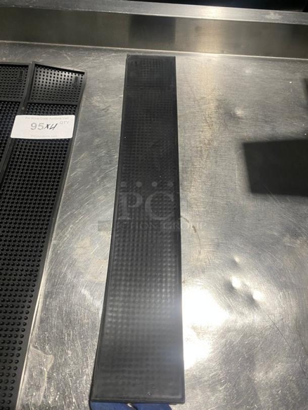 Cocktailor commercial black non-slip bar mat, rectangular, excellent condition. Marked "95A4".