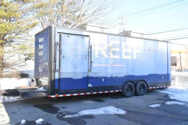 Southern Dimensions Shell Food Trailer, ready to be outfitted, features Kenmore chest freezer, Sub Zero insulation, clear title.