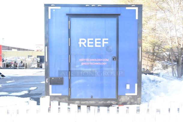 Southern Dimensions mobile kitchen trailer, ready for equipment. Features Kenmore chest freezer, Sub Zero insulation, clear title.