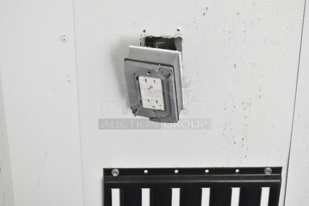 Southern Dimensions food trailer interior showing a partially installed electrical outlet, ready for outfitting.