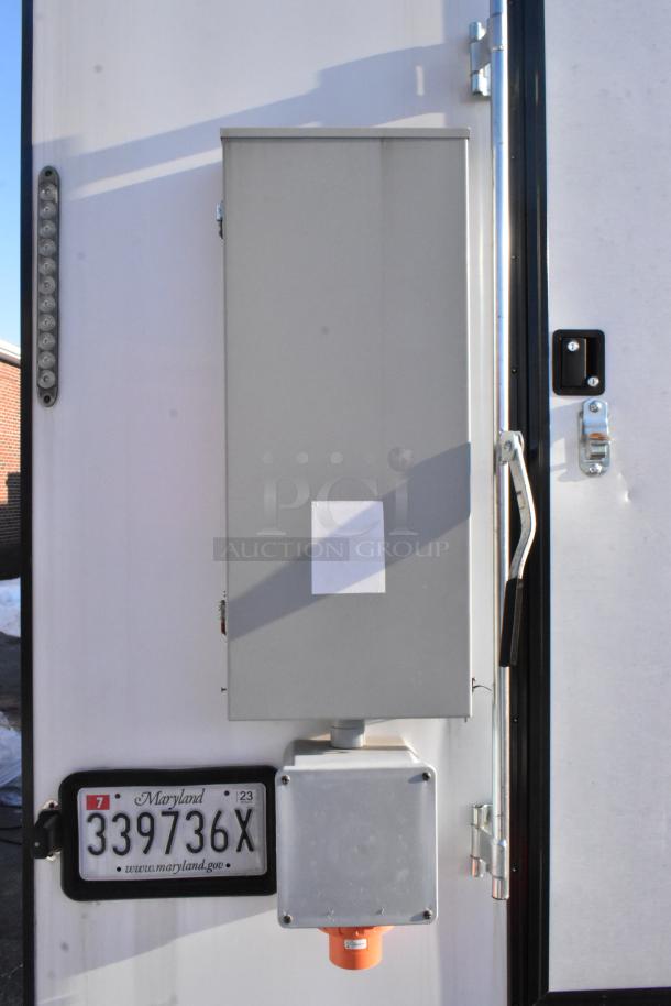 Unbranded fully outfitted cold food & beverage retail trailer, 2021, with Maryland license plate 339736X.