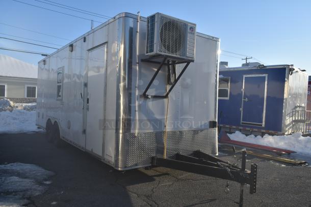 Brand new 2021 Nationwide 24' shell food trailer with Gree AC system, ready for custom equipment. Sold with clear title.