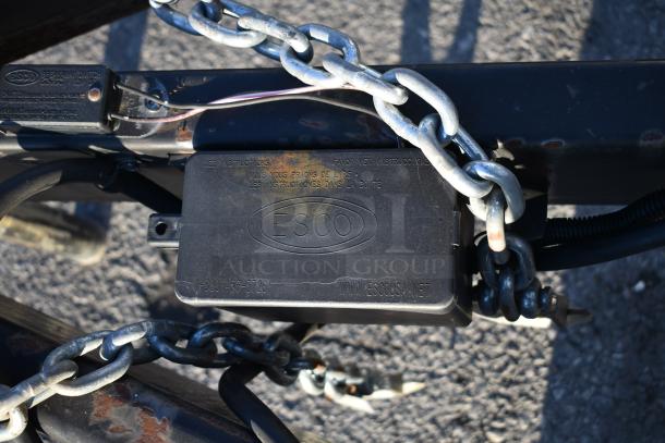 ESCO breakaway switch with safety chain on Nationwide 24' Shell Food Trailer, ready for outfitting.