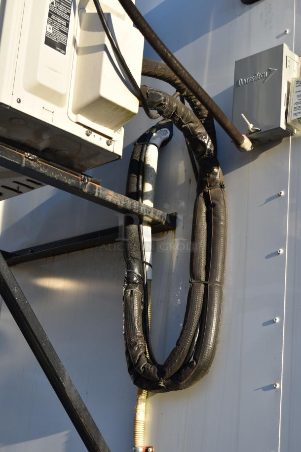 Gree air conditioning system mounted on Nationwide 24' shell food trailer, ready for outfitting.