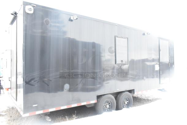 Unbranded fully equipped cold food/beverage trailer, 2021. Features commercial-grade appliances, Turbo Air, True coolers. Clear title.