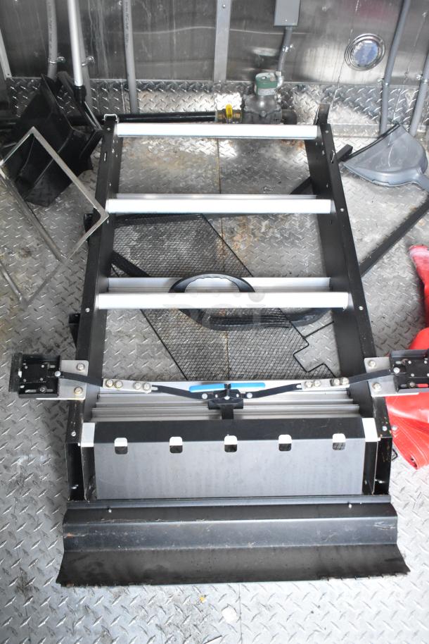 Brand new 2021 Titanium Cargo 28' food trailer shell with grease hood, sinks, shelving, and security system. Clear title.