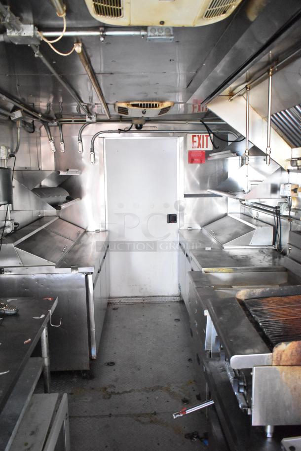 2020 Continental Cargo 8.5' x 28' enclosed mobile kitchen trailer, fully equipped with cooking line, refrigeration, and HVAC.