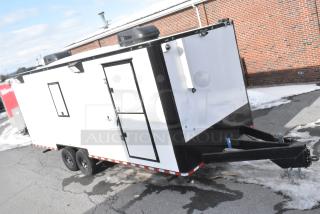 2021 Southern Dimensions 8.5' x 24' enclosed cold food and beverage trailer, white with black trim, excellent condition.