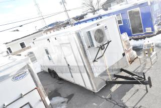 2021 Diamond Cargo 8.5' x 24' trailer, climate-controlled, Gree HVAC, 100A power, 48-port network, tandem axle, clear title.