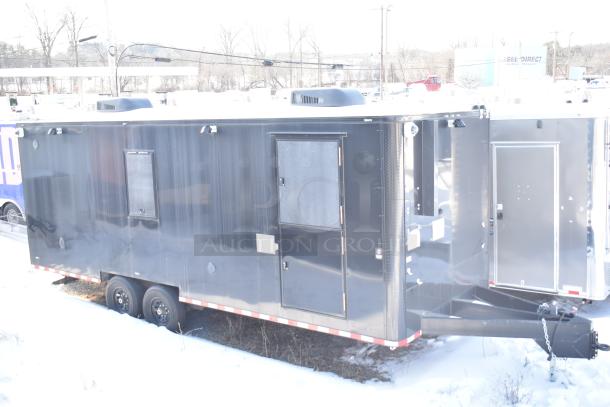 2021 Southern Dimensions 8.5' x 24' mobile cold storage trailer, near-new, tandem axle, black exterior, clear title.