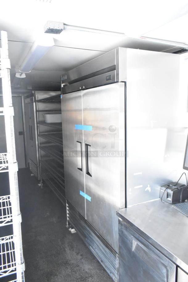 2021 Southern Dimensions 8.5' x 24' mobile trailer with True coolers, Turbo Air freezers, and POS station. Near-new condition.