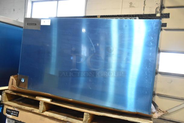 BRAND NEW 2025 Hoshizaki KM-1601SWJ ice machine, 1660 lb/24 hr, 208-230V, 1 phase, on pallet, mint condition.