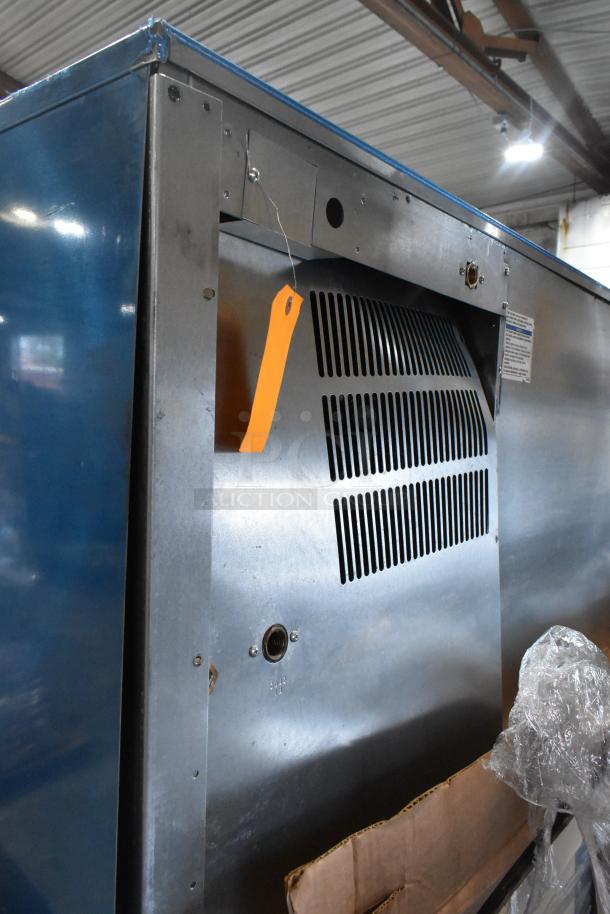 Brand new 2025 Hoshizaki KM-1601SWJ ice machine head, 1660 lb/24 hr capacity, 208-230V, 1 Phase, with orange tag.