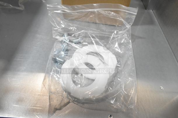 Bag of hardware components for 2025 Hoshizaki SD-750 Icemaker/Dispenser Stand. Includes bolts and washers.