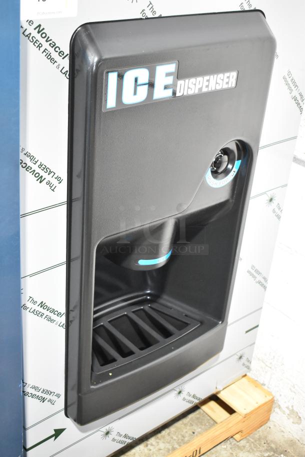 Brand new 2025 Hoshizaki DB-200H commercial ice dispenser, 200 lb storage, bucket fill, 115 volts, 1 phase.