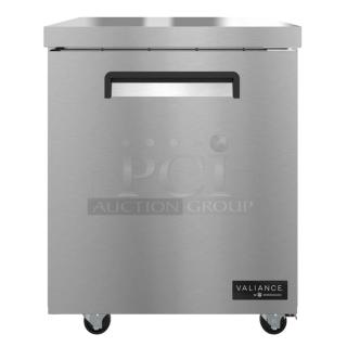 Brand new 2026 Hoshizaki SR48B-18M VUR27A stainless steel undercounter cooler with single door, 115V, 1 Phase.