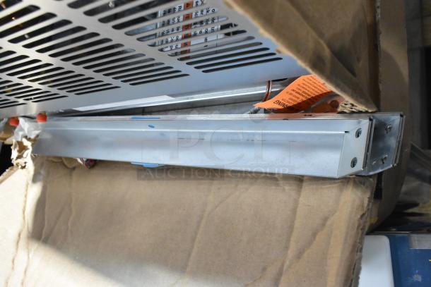 Brand new Hoshizaki URC-5FZ ice machine compressor, 115V, 1 phase. Scratch and dent item with visible orange warning tag.