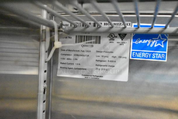 BRAND NEW 2026 Hoshizaki HR24C undercounter cooler, single door, 115V, 1 phase. Scratch and dent model. Energy Star certified.