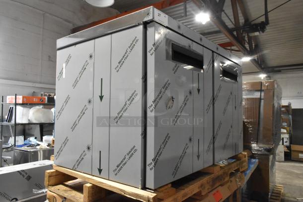 Brand new 2026 Hoshizaki UR48B undercounter cooler, 2-door, 115 volts, 1 phase, with protective packaging.