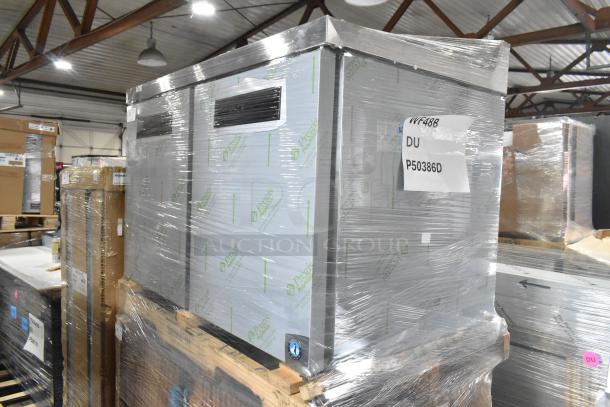 Brand new 2026 Hoshizaki WF48B commercial two-door work top freezer, 115 volts, 1 phase, wrapped and labeled.