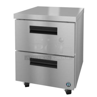 Brand new 2026 Hoshizaki UR27B-D2 undercounter cooler, 2 drawers, 115V, stainless steel, commercial use.