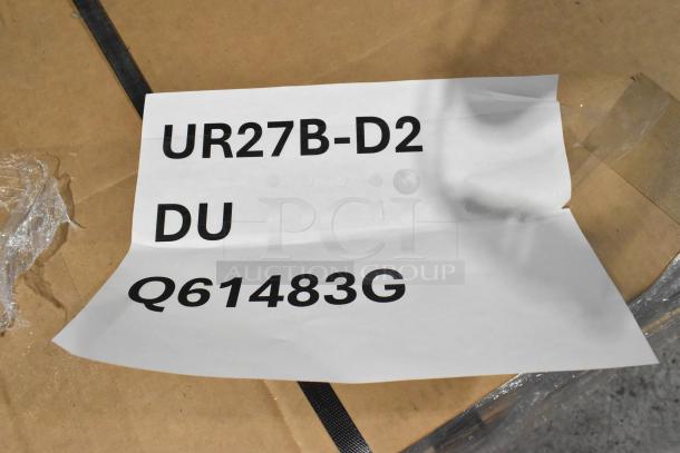 Brand new Hoshizaki UR27B-D2 undercounter cooler, 115 volts, 1 phase, with 2 drawers. Model number on label.