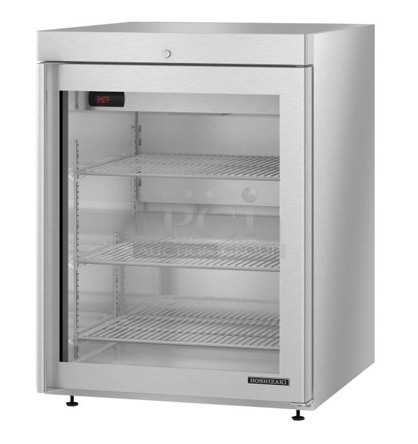 Brand new 2024 Hoshizaki HR24C-G commercial undercounter cooler merchandiser, single door, 115 volts, 1 phase.