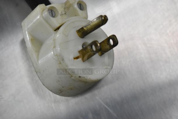 Plug of Bevles CS82 Heated Holding Proofing Cabinet. 120 Volts, 1 Phase. Appears in used condition.