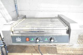 2024 Carnival King 382HDRG30 countertop hot dog roller with controls visible. 120 Volts, 1 Phase. Good condition.
