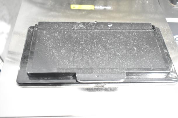 Galaxy 177GCM2B Pourover Coffee Maker with 2 warmers, toggle controls, visible dust, stainless steel. 120V, 1 phase.