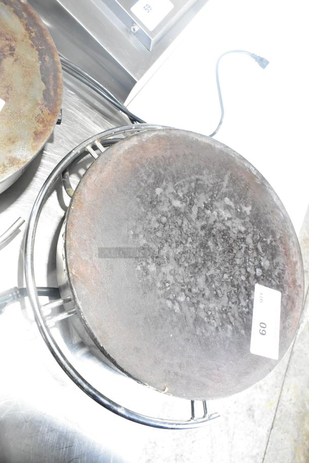 Waring WSC160 16" electric crepe maker, visibly used condition, visible label showing model number, 120V, 1 Phase.