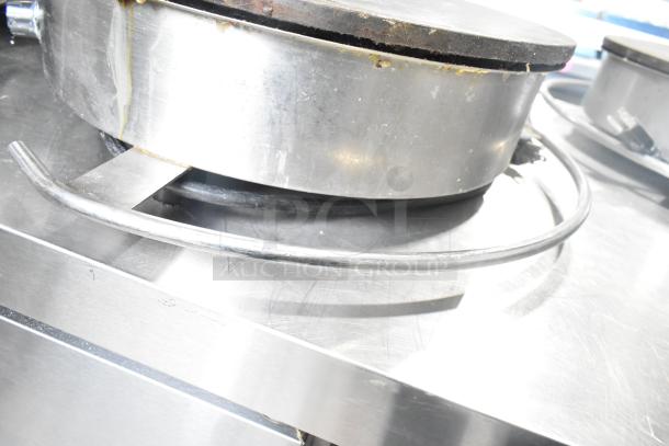 Krampouz CEBIR4BS 16" electric crepe maker, stainless steel, used condition with visible wear. 120 volts, 1 phase.