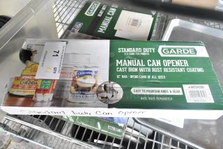 Brand new Garde manual can openers in box, models 181COM2NB and 181COM1BSTMA, cast iron, rust-resistant.