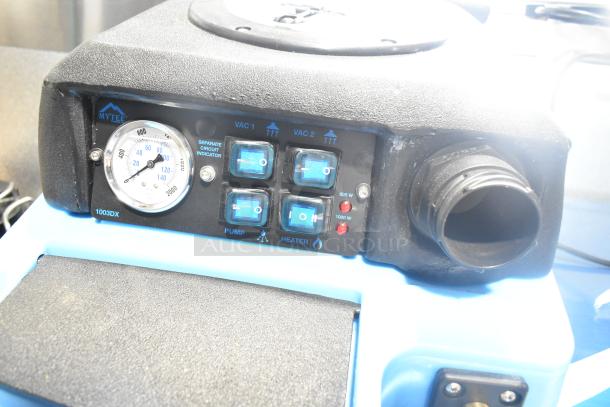 Brand new Mytee 1003DX-230 Speedster carpet extractor, 10-gallon, heated, 230V. Slight scratch and dent.