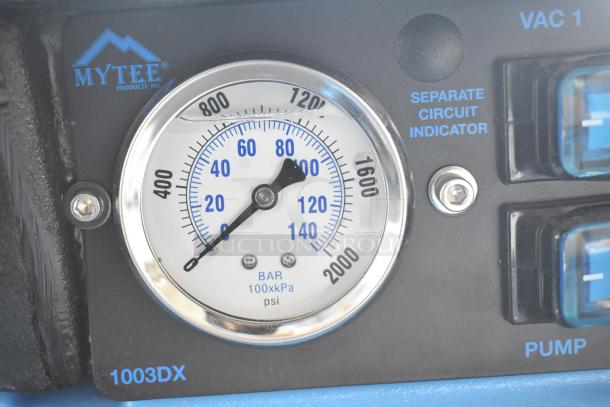 BRAND NEW Mytee 1003DX-230 Speedster Carpet Extractor, 10 Gallon, 230V, pressure gauge, circuit indicator, scratch and dent.