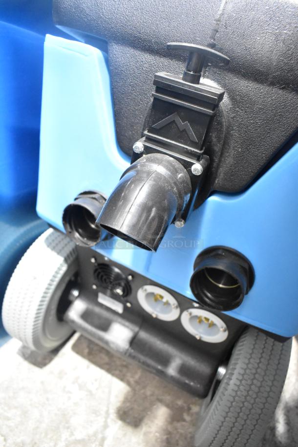 BRAND NEW Mytee 1003DX-230 Speedster Carpet Extractor, 10 Gallon, 230V. Features visible ports, wheels, and durable build.