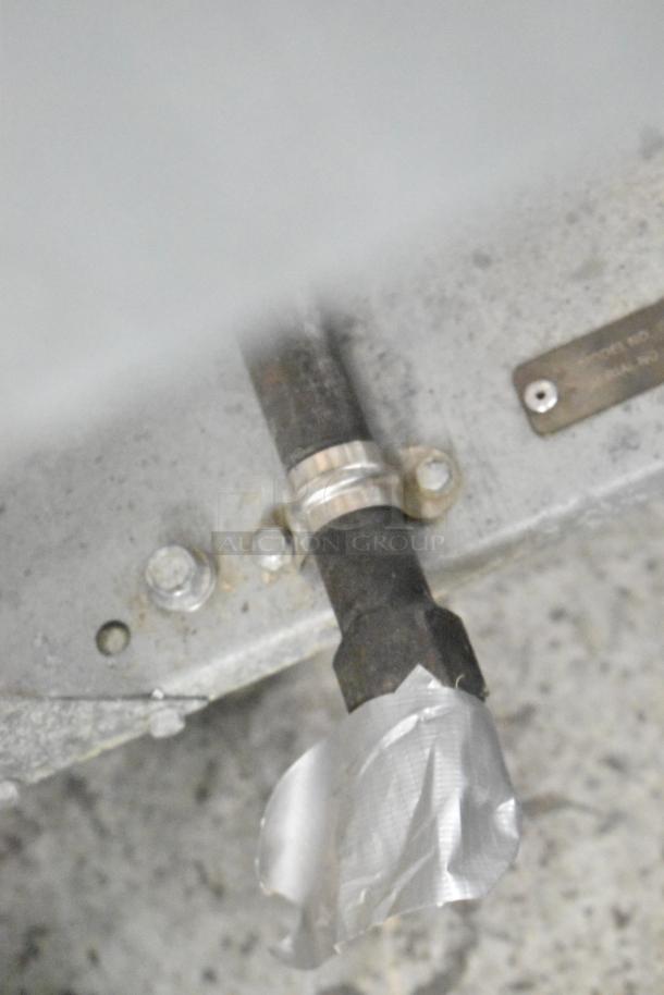 2020 Avantco FF518-N Commercial Gas Deep Fryer, 150,000 BTU, shown with metal parts and fittings.