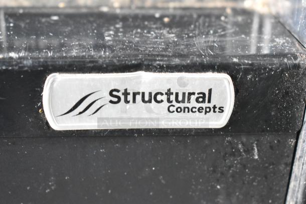 Structural Concepts Oasis CO47R commercial merchandiser label, black finish, 220V, 1 Phase.