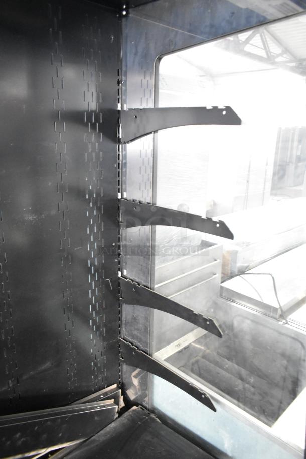 Structural Concepts Oasis CO47R open grab-n-go merchandiser, 220V, 1 phase, with adjustable shelving and visible internal structure.