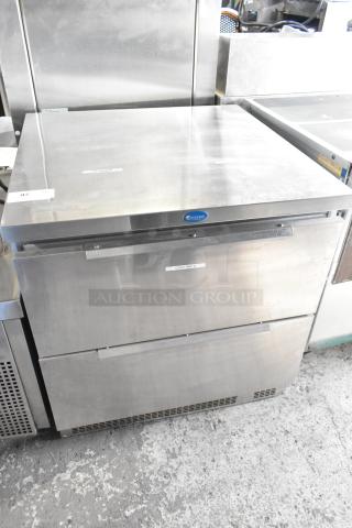 Randell 9404-32D-7 commercial undercounter cooler with 2 drawers, stainless steel, 115V, 1 phase, cut power cord, untested.