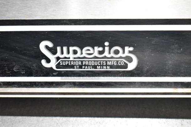 APW Wyott BW-50 Commercial Warming Drawer, 120V, 1 Phase. Logo: Superior Products, St. Paul, Minn.