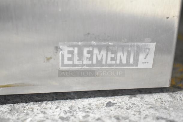 Jun-Air Element 7 Nitro Brew Nitrogen Generator, stainless steel, 120V, 1 phase, commercial use, with visible "ELEMENT 7" label.