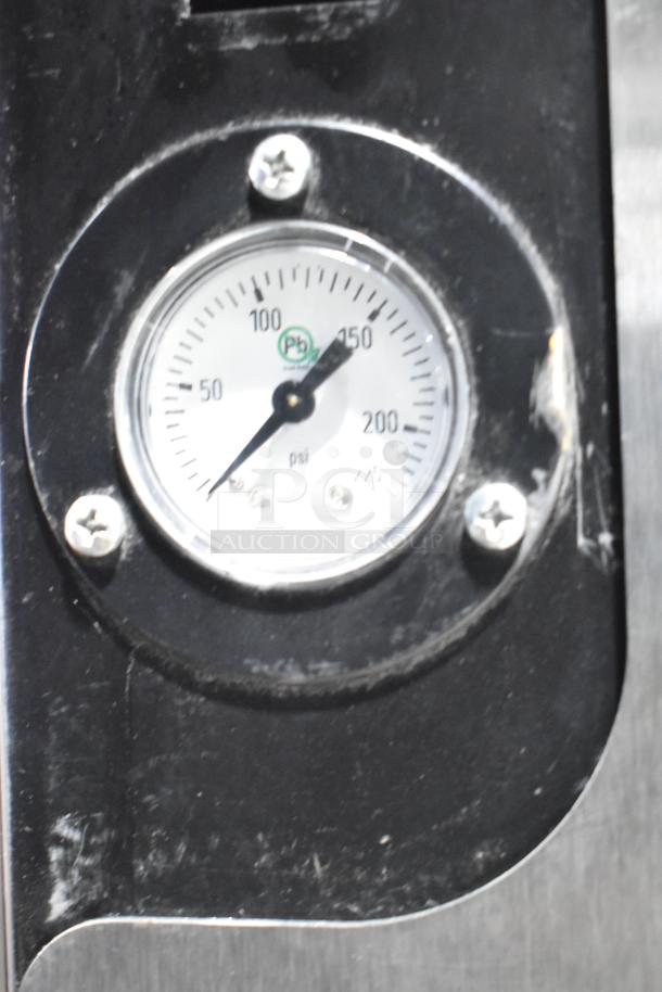 Jun-Air Stainless Steel Nitro Brew Generator with pressure gauge, 120V, 1 Phase. Model: Element 7.