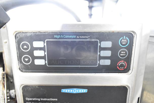 Turbochef HhC2020 High h Conveyor panel, features controls and brand logo, for commercial rapid cooking, electric, 3 phase.