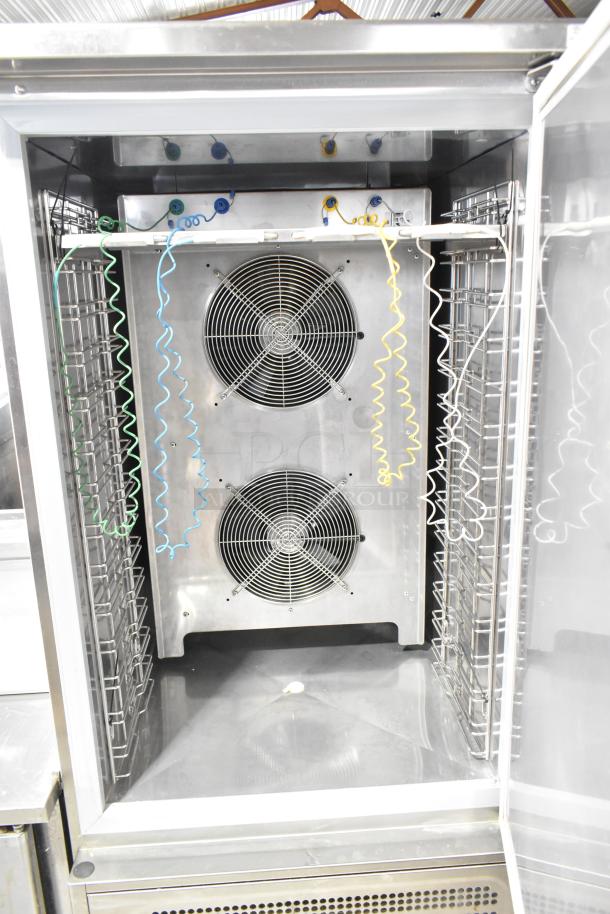 2022 Desmon GBF-15+ETL Stainless Steel Commercial Blast Chiller with 4 probes, 220V, 3 Phase, pristine condition.