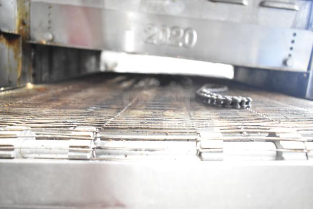 Turbochef HhC2020 conveyor oven belt and interior, commercial electric model, 208/240V, 3-phase power, used condition.