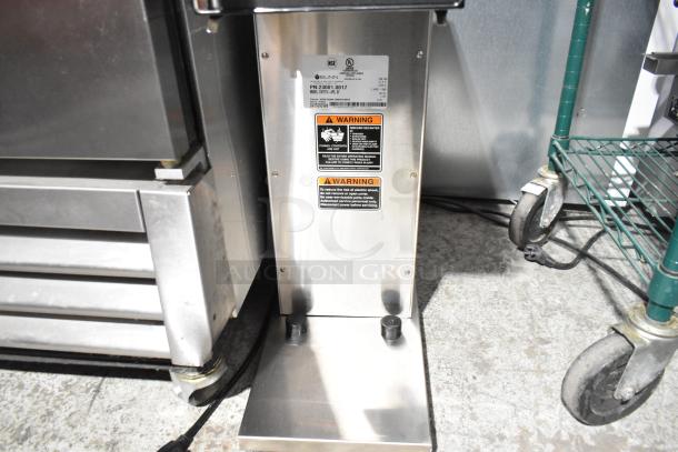 Bunn CWTF15-APS Coffee Machine, new, scratch and dent condition. Stainless steel with warning labels. 120V, 1 Phase.